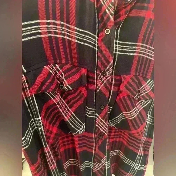 Zara Basic plaid shirt Size M - Picture 4 of 5